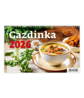 Nástenný kalendár riadkový 22,6x13,9 cm - Gazdinka 2026 