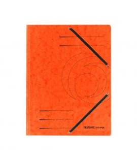Prešpánový obal s gumičkou Herlitz oranžový 