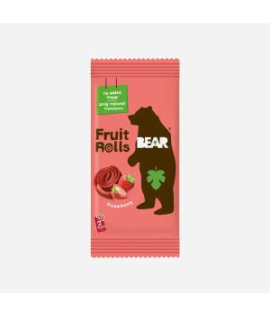 Jahodové ovocné rolky Bear 20g 