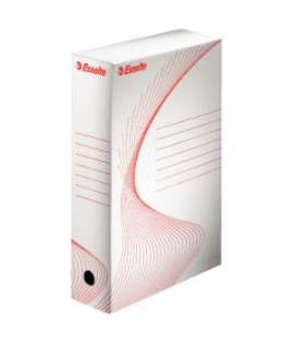 Archívny box Esselte 80mm biely/červený 