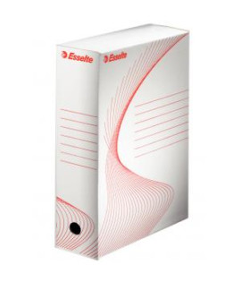 Archívny box Esselte 100mm biely/červený 