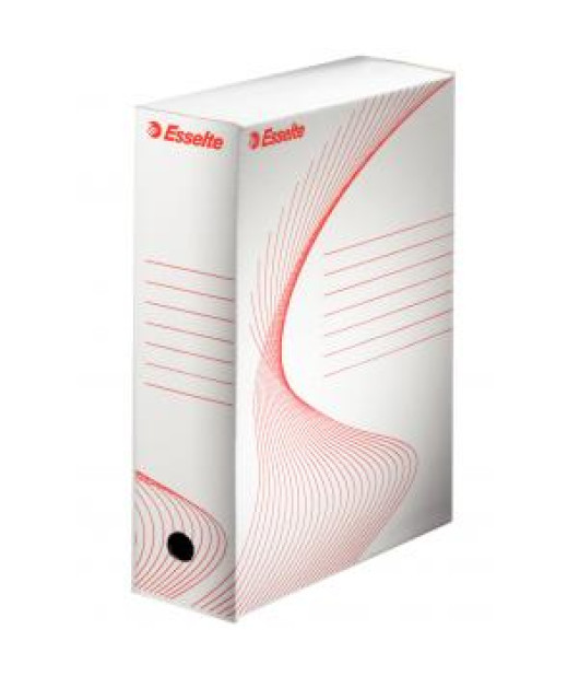 Archívny box Esselte 100mm biely/červený 