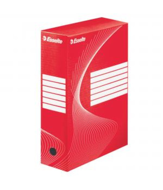 Archívny box Esselte 100mm červený/biely 