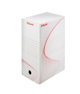 Archívny box Esselte 150mm biely/červený 