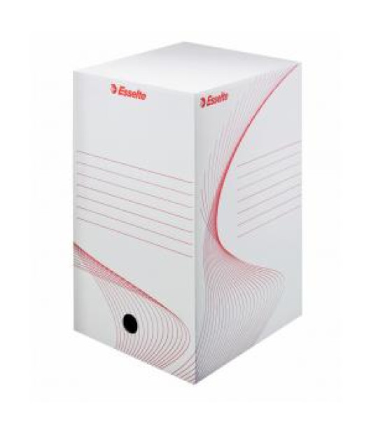 Archívny box Esselte 200mm biely/červený 