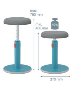 Ergonomická balančná stolička Leitz Cosy Ergo kľudná modrá 
