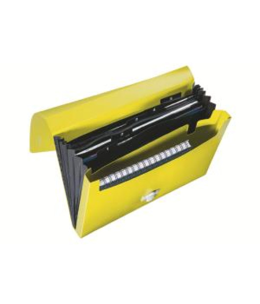 Aktovka plastová s priehradkami Leitz Recycle žltá 