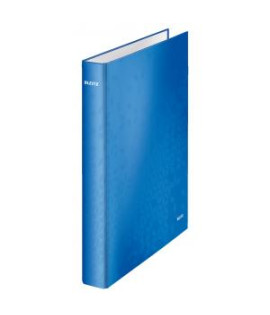 Zakladač 4-krúžkový Leitz WOW laminovaný 4cm modrý 