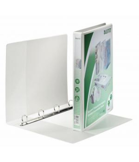 Zakladač prezentačný Leitz 3,8cm 4D-krúžkový A4 MAXI biely 