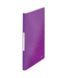 Katalógová kniha 40 Leitz WOW purpurová 