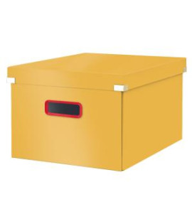 Stredná krabica Click & Store A4 Leitz Cosy teplá žltá 