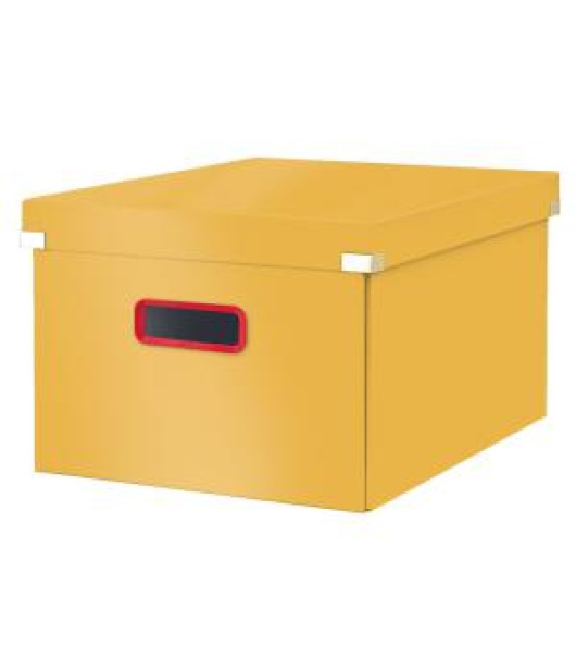 Stredná krabica Click & Store A4 Leitz Cosy teplá žltá 