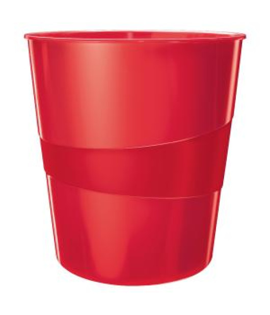 Kôš plastový Leitz WOW 15 ℓ červený 