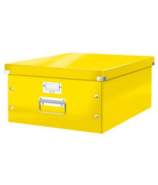 Veľká krabica A3 Click & Store žltá 