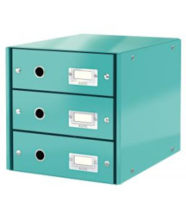 Zásuvkový box Leitz Click & Store 3 zásuvky ľadovo modrá 