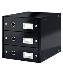 Zásuvkový box Leitz Click & Store 3 zásuvky čierny 