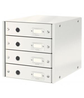 Zásuvkový box Leitz Click & Store 4 zásuvky biely 