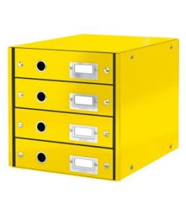 Zásuvkový box Leitz Click & Store 4 zásuvky žltý 