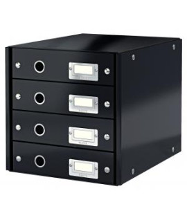 Zásuvkový box Leitz Click & Store 4 zásuvky čierny 