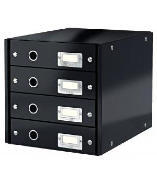 Zásuvkový box Leitz Click & Store 4 zásuvky čierny 
