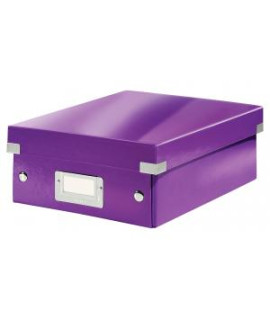 Malá organizačná krabica Click & Store purpurová 