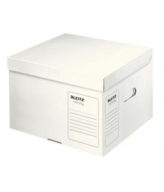 Archívna krabica Leitz Infinity s vekom veľkosť M biela 350x265x320 mm 