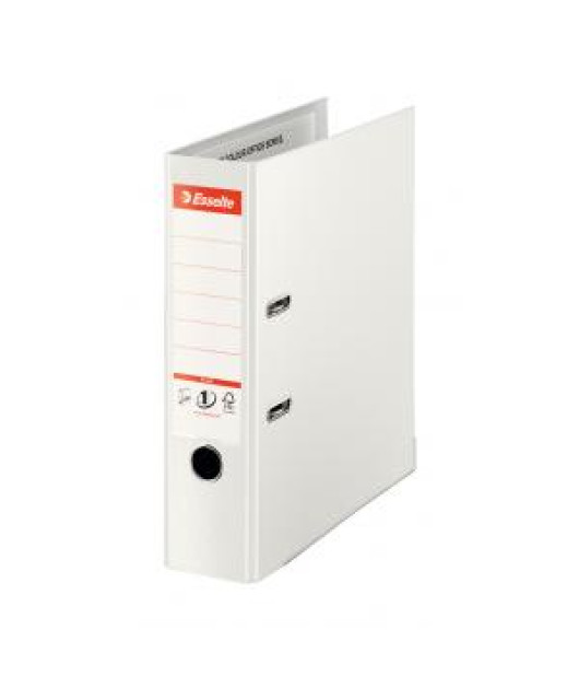 Zakladač pákový Esselte celoplastový A4 MAXI 8cm biely 