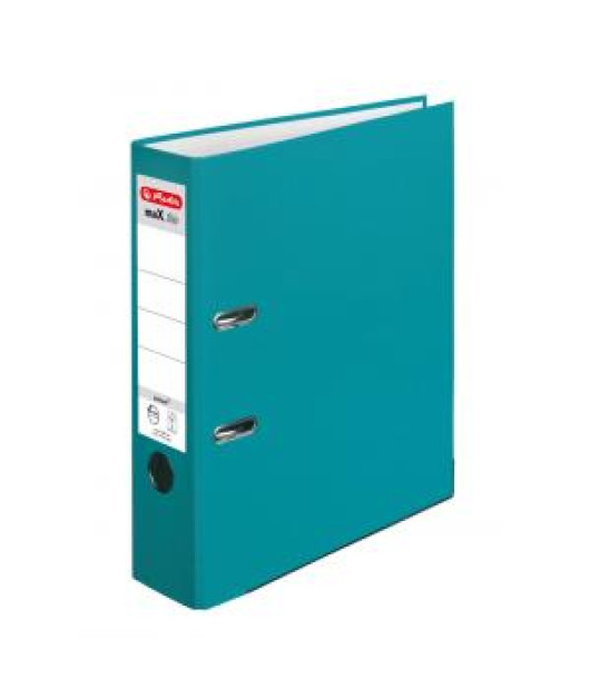 Zakladač pákový Herlitz maX.file Color Blocking poloplastový 8cm karibská tyrkysová 