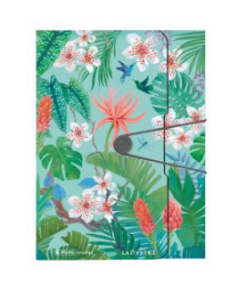 Plastový box s gumičkou Herlitz Ladylike A4, PP, Jungle 