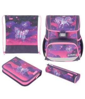 Školská taška Herlitz Loop+ Unicorn, sada 