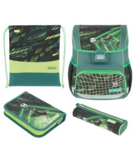 Školská taška Herlitz Loop+ Futbalista, sada 