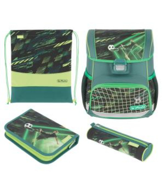 Školská taška Herlitz Loop+ Futbalista, sada 