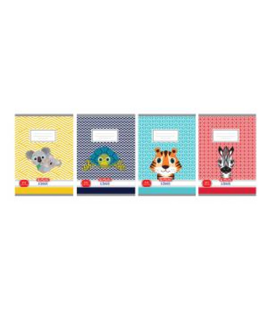 Zošit Herlitz 513, A5, linajkový, 70g/m2, mix motívov Cute Animals 