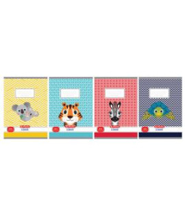 Zošit Herlitz 512, A5, linajkový, 70g/m2, mix motívov Cute Animals 