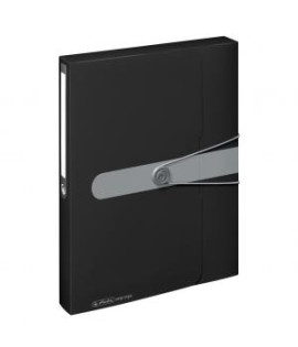 Plastový box s gumičkou Herlitz Easy Orga A4 PP čierny 