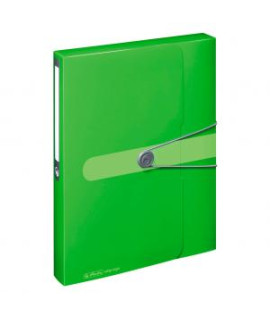 Plastový box s gumičkou Herlitz Easy Orga A4 PP zelený 