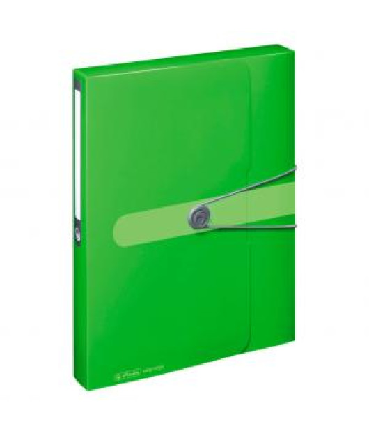 Plastový box s gumičkou Herlitz Easy Orga A4 PP zelený 