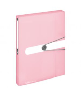 Plastový box s gumičkou Herlitz A4 PP rose 