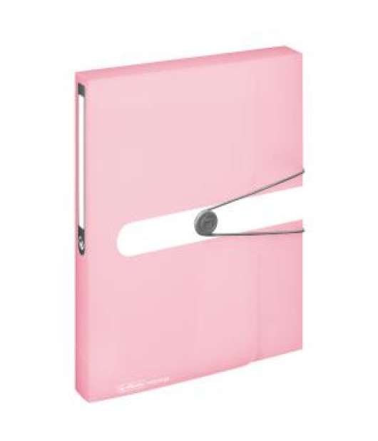 Plastový box s gumičkou Herlitz A4 PP rose 