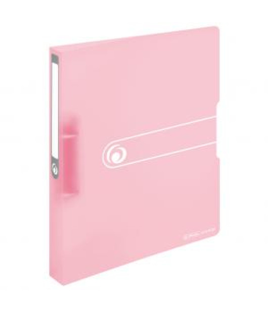 Zakladač 2-krúžkový Herlitz PP 2,5cm transparentný rose 