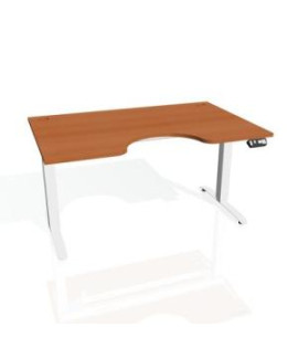 Pracovný stôl Motion Ergo, PO, 2S, 160x70,5-120,5x90 cm, čerešňa/biela 