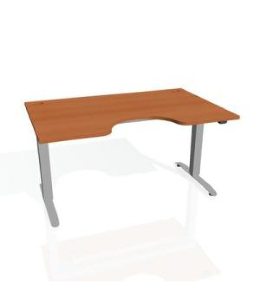 Pracovný stôl Motion Ergo, ZO, 2S, 180x70,5-120,5x90 cm, čerešňa/sivá 