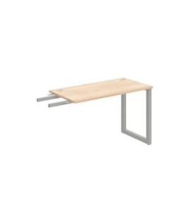 Pracovný stôl UNI O, kolmo reťaziaci, 120x75,5x60 cm, agát/sivá 