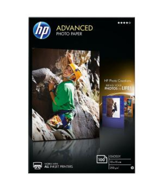 Paper HP Q8692A Advanced Photo glossy, 250g, 10x15 