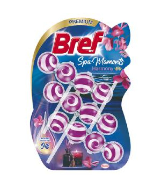 Bref WC závesný blok tuhý 3 x 50 g Spa moments Harmony 