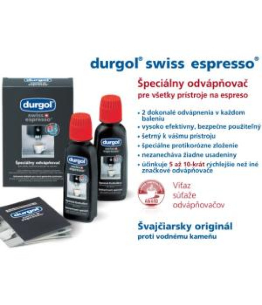 DURGOL ESPRESSO odvápňovacie dávky 2 x 125 ml 