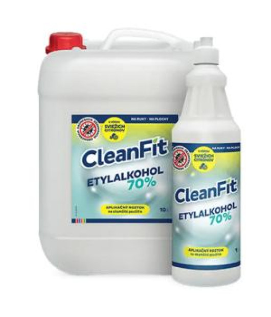 CleanFit dezinfekčný roztok Etylalkohol 70% citrus 10 l 