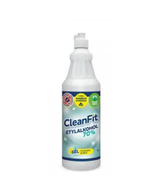 CleanFit dezinfekčný gél 70% citrus na ruky 1 l + pumpička ZDARMA 
