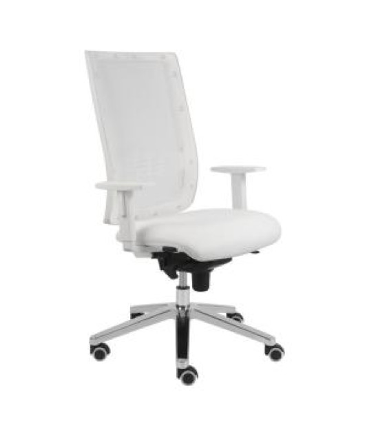 Zdravotnícka stolička Kent Medical, SY, podrúčky P41W, zdravot. ekokoža KN0080 biela 