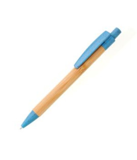 Bambusové pero BORGO STRAW modré 